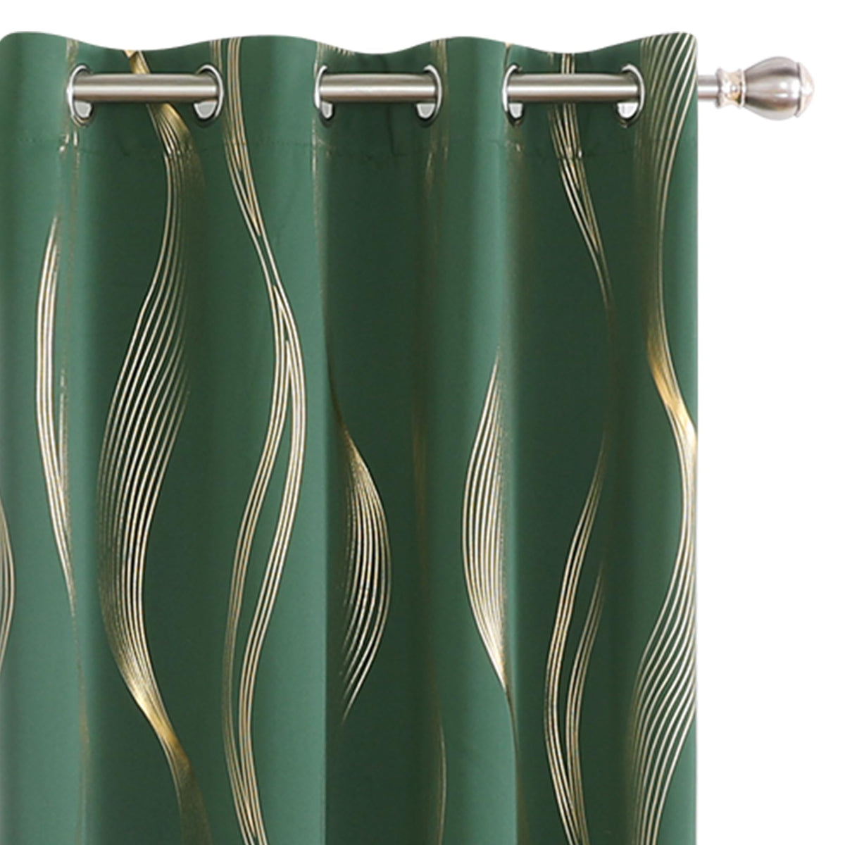 Deconovo Curtains for Living Room, Pattern Blackout Curtains 84 Inches Long