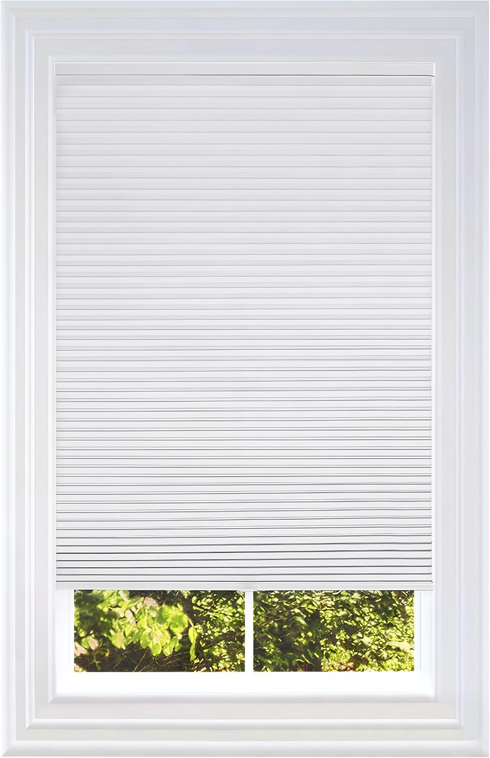 BlindsAvenue Cordless Cellular Shade, White, 30" W x 48" H