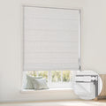 LazBlinds No Drill Cordless Roman Shades, 31'' W x 64'' H, Beige