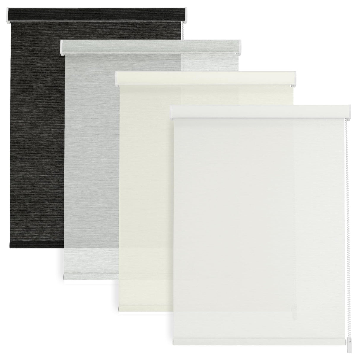 Changshade Custom Corded Solar Roller Shades, Light Filtering Window Blinds for UV, Glare and Heat Control, Custom Size Shades for Office, Living Room, Bedroom and Kitchen