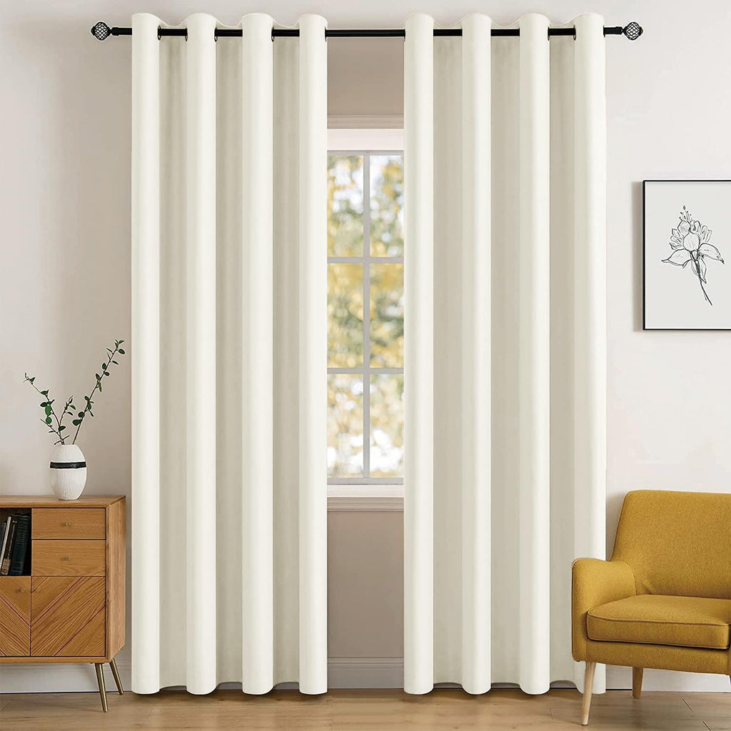 MIULEE Olive Blackout Bedroom Curtains Drapes 84 Inch Long 52"x84"