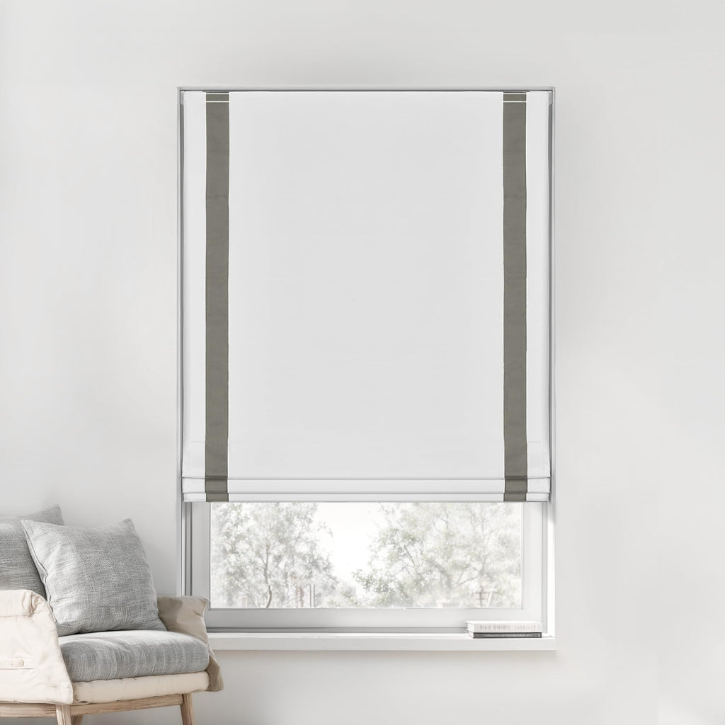 LazBlinds No Drill Cordless Roman Shades, 31'' W x 64'' H, Beige