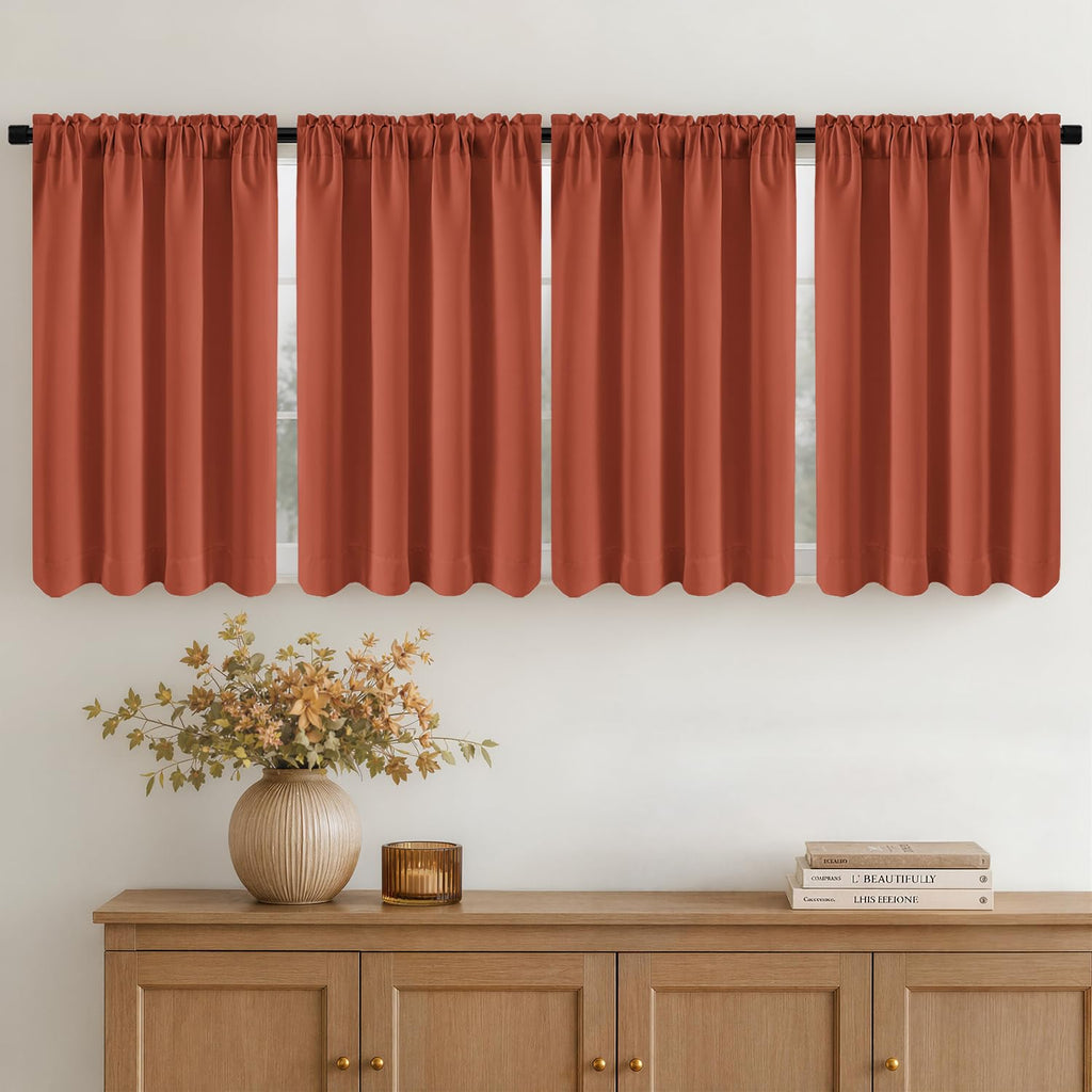 MIULEE Sage Green Blackout Curtains 63 Inch Length for Bedroom 4 Panels