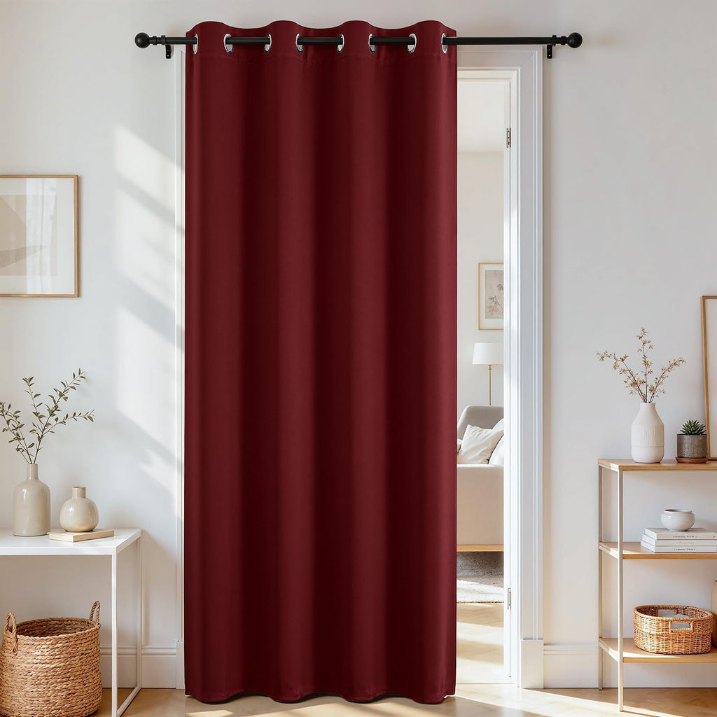 Joydeco Blackout Patio Sliding Door Curtains, Privacy Room Divider Curtains