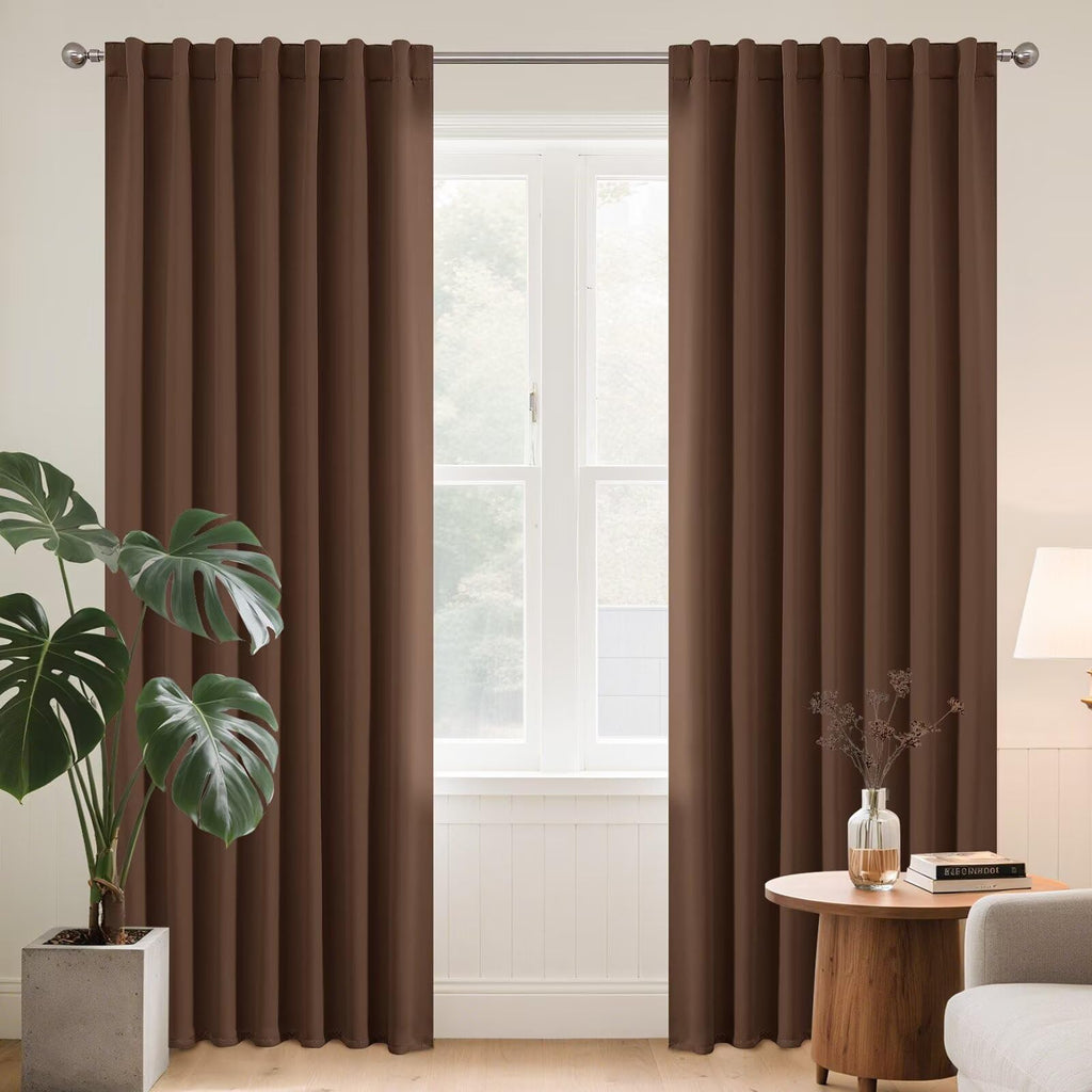 Joydeco Blackout Curtains 96 Inches Long, Thermal Insulated Black Out Curtains 2 Panels Set for Bedroom, Room Darkening Drapes for Living Room Window (W52 x L96 Inch, Navy Blue)