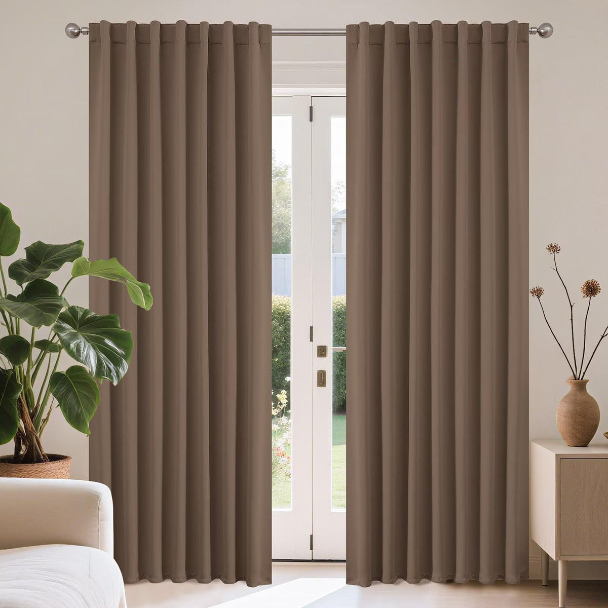 Joydeco Blackout Curtains 96 Inches Long, Thermal Insulated Black Out Curtains 2 Panels Set for Bedroom, Room Darkening Drapes for Living Room Window (W52 x L96 Inch, Navy Blue)