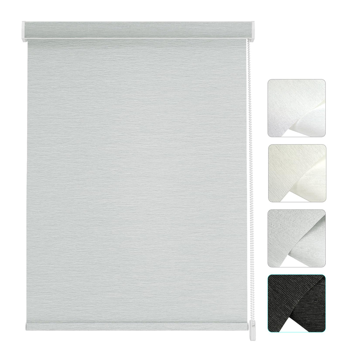 Changshade Custom Corded Solar Roller Shades, Light Filtering Window Blinds for UV, Glare and Heat Control, Custom Size Shades for Office, Living Room, Bedroom and Kitchen