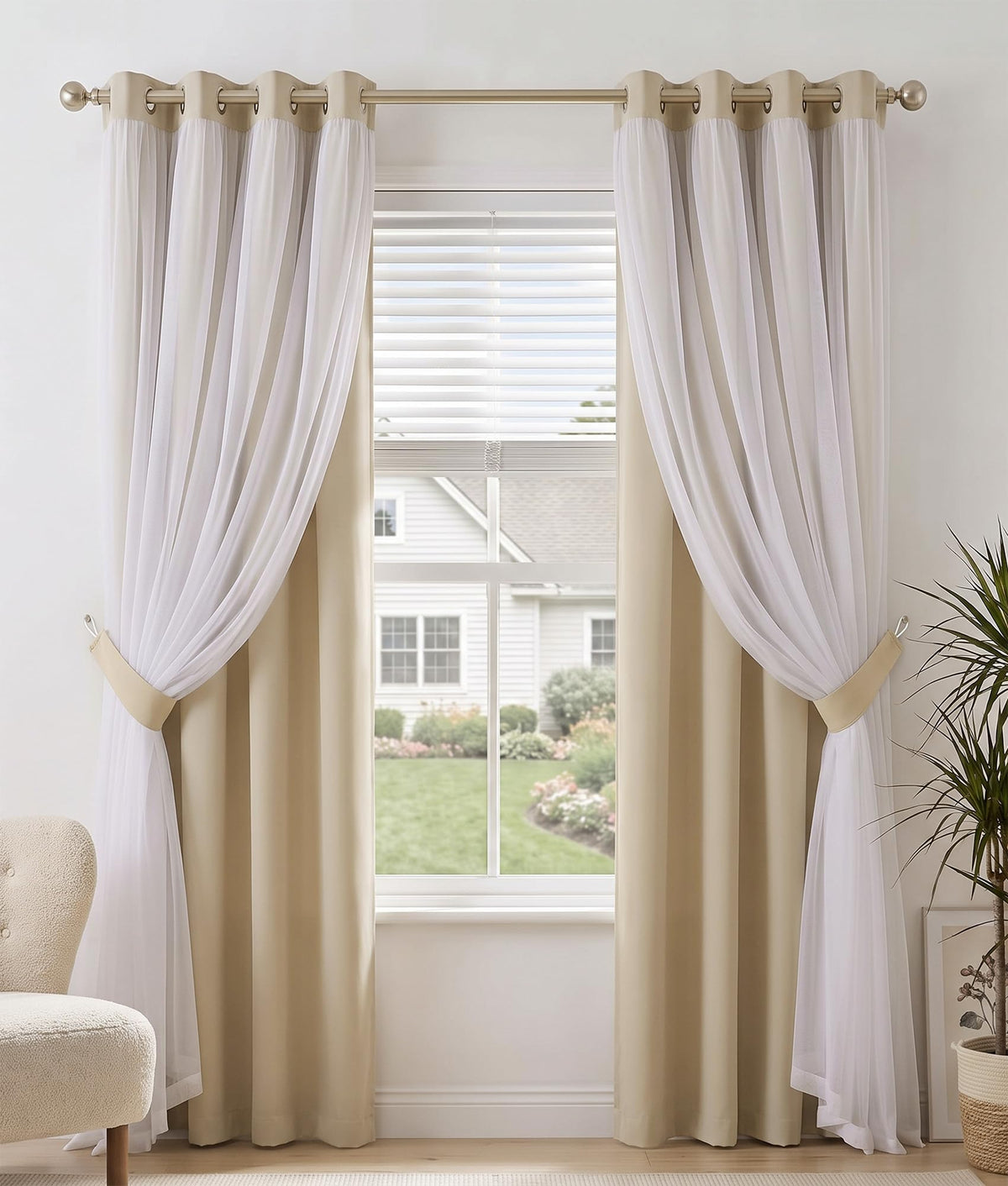 PONY DANCE Black Blackout Curtains for Bedroom, 52 W x 84 L, Set of 2