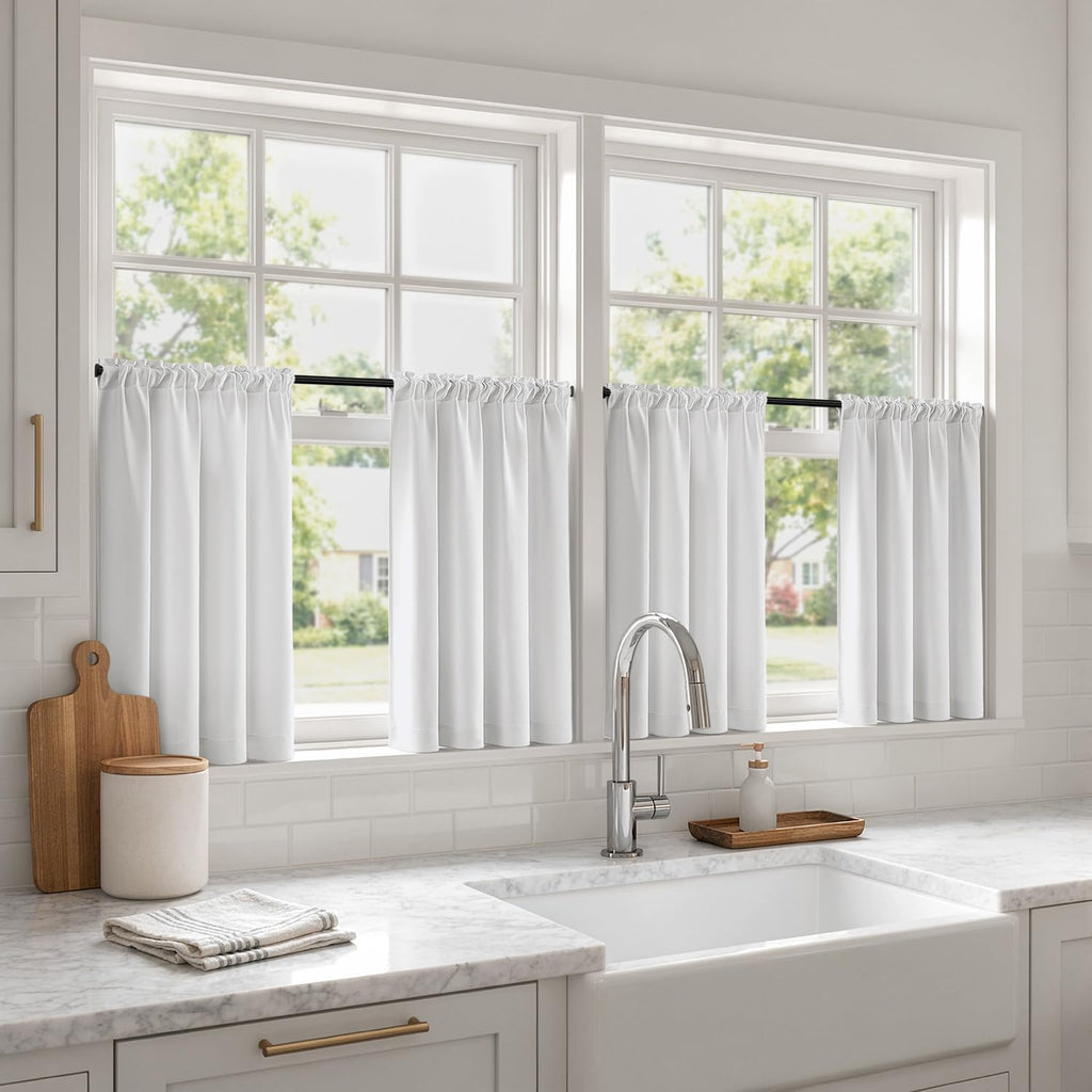 MIULEE Sage Green Blackout Curtains 63 Inch Length for Bedroom 4 Panels