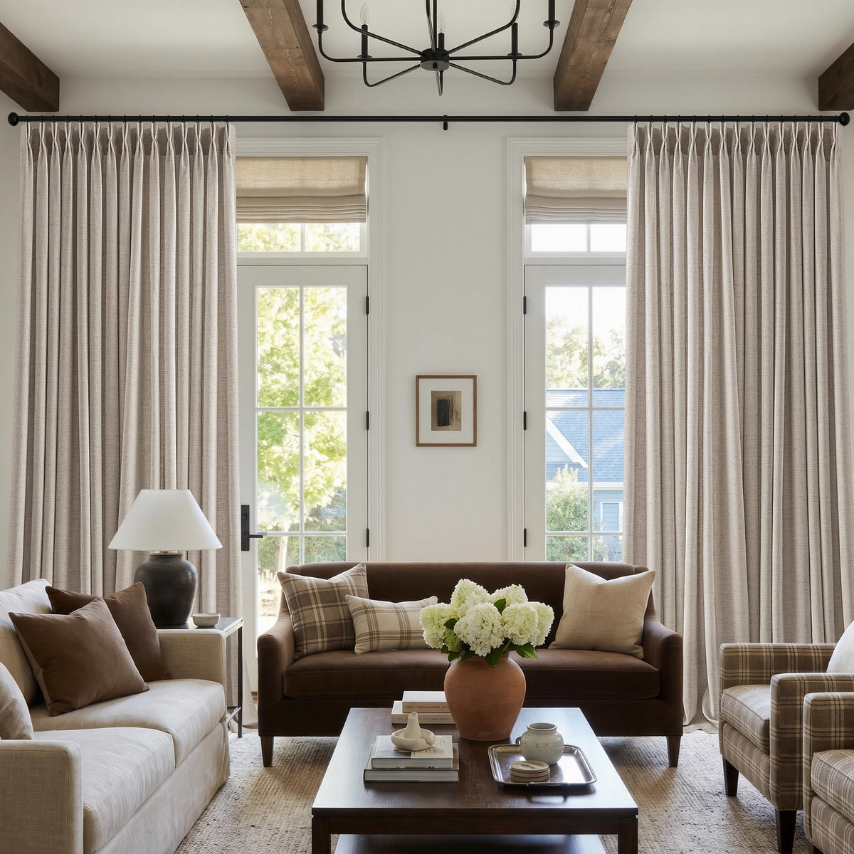 BILEEHOME W72xL108 Inch Extra Wide Curtains for Bedroom High Ceiling Drapes