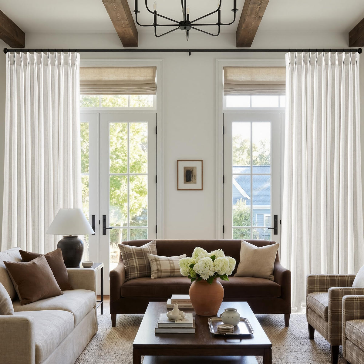 BILEEHOME W72xL108 Inch Extra Wide Curtains for Bedroom High Ceiling Drapes