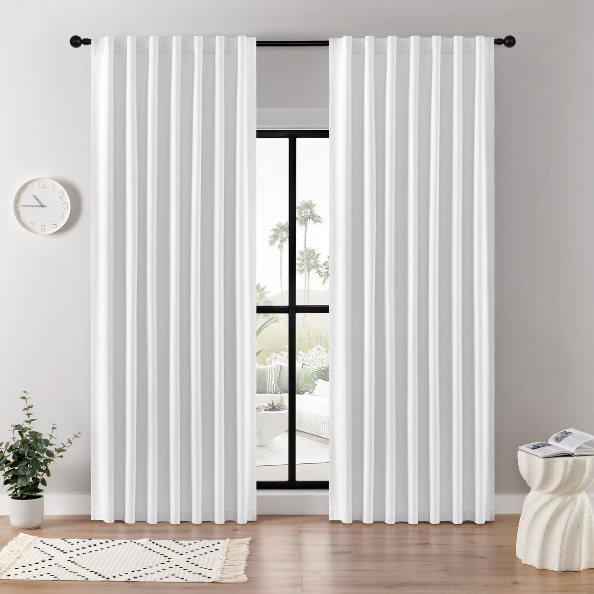 Joydeco Blackout Curtains 96 Inches Long, Thermal Insulated Black Out Curtains 2 Panels Set for Bedroom, Room Darkening Drapes for Living Room Window (W52 x L96 Inch, Navy Blue)