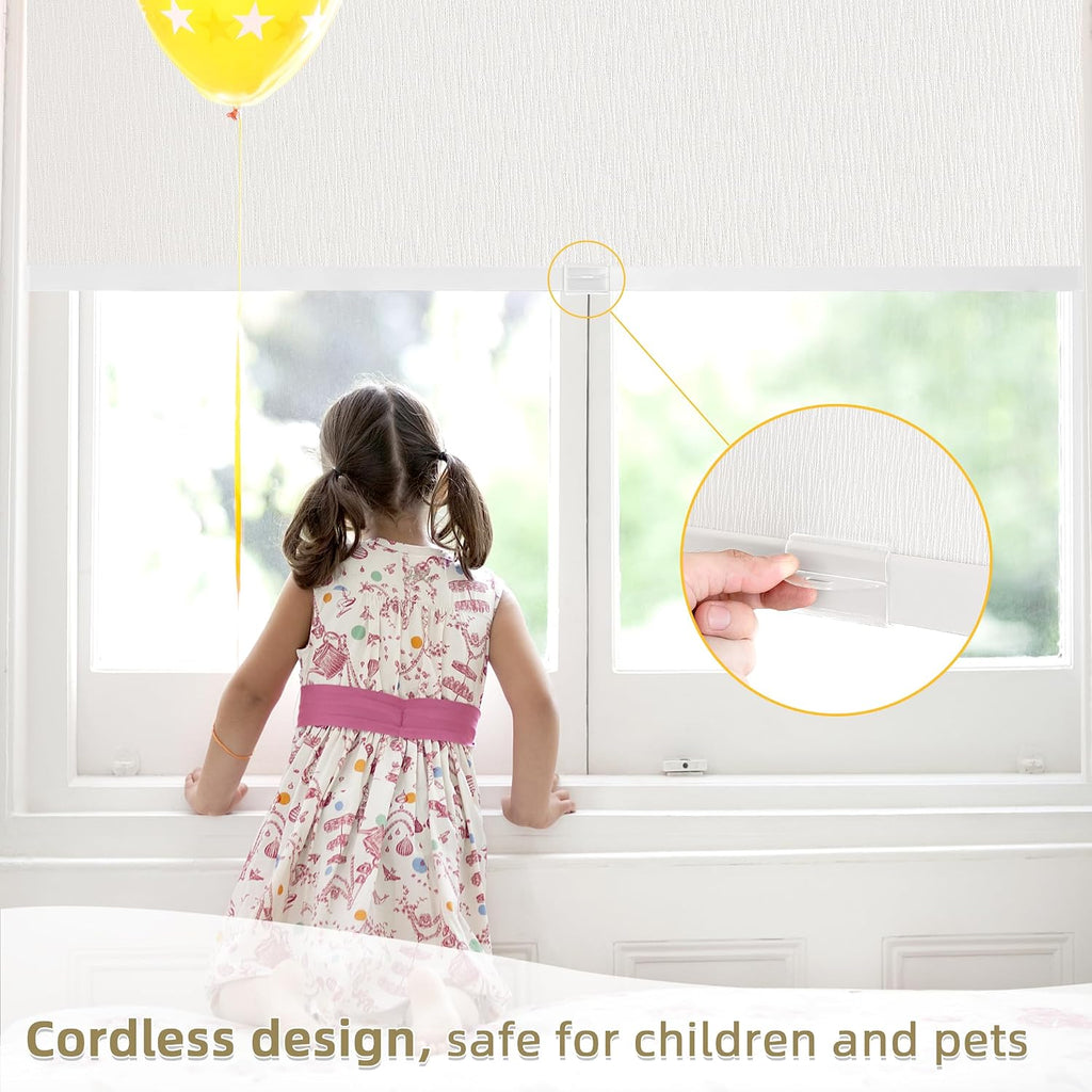 ChrisDowa Blackout Window Shades, Cordless Roller Blinds for Indoor Windows