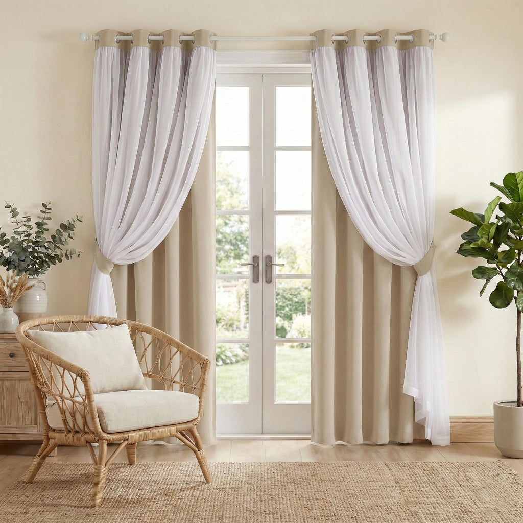 PONY DANCE Black Blackout Curtains for Bedroom, 52 W x 84 L, Set of 2