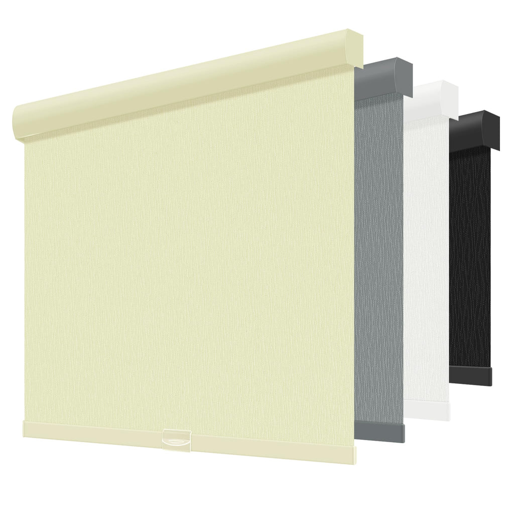 ChrisDowa Blackout Window Shades, Cordless Roller Blinds for Indoor Windows