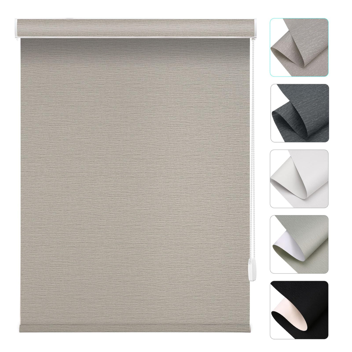 Changshade Custom Corded Solar Roller Shades, Light Filtering Window Blinds for UV, Glare and Heat Control, Custom Size Shades for Office, Living Room, Bedroom and Kitchen