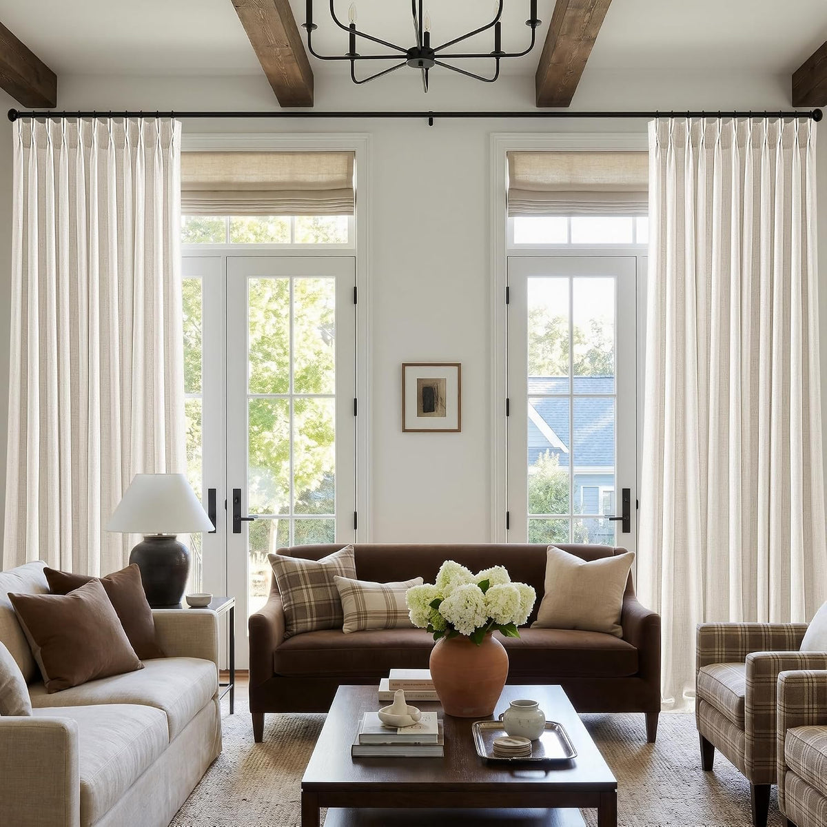 BILEEHOME W72xL108 Inch Extra Wide Curtains for Bedroom High Ceiling Drapes