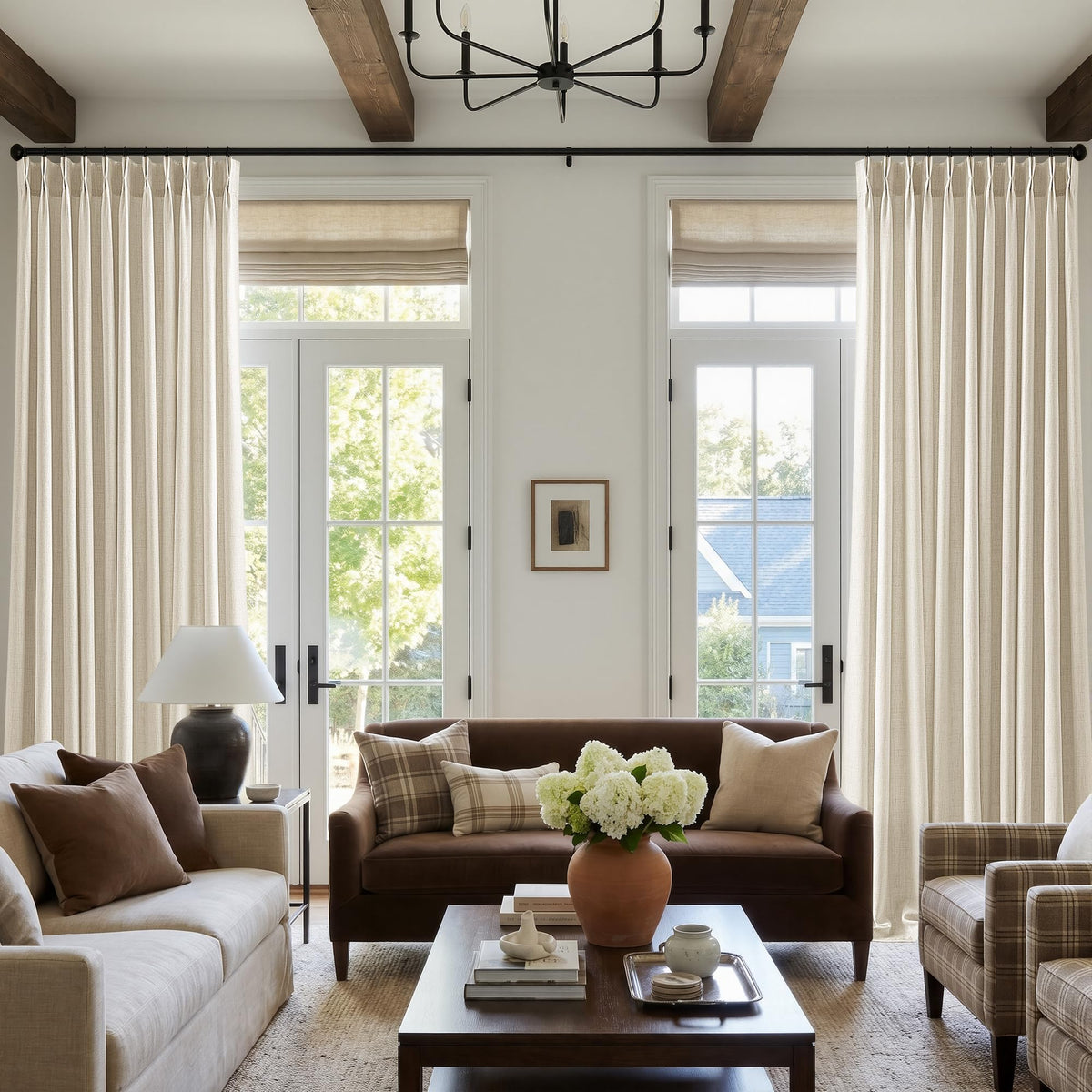 BILEEHOME W72xL108 Inch Extra Wide Curtains for Bedroom High Ceiling Drapes
