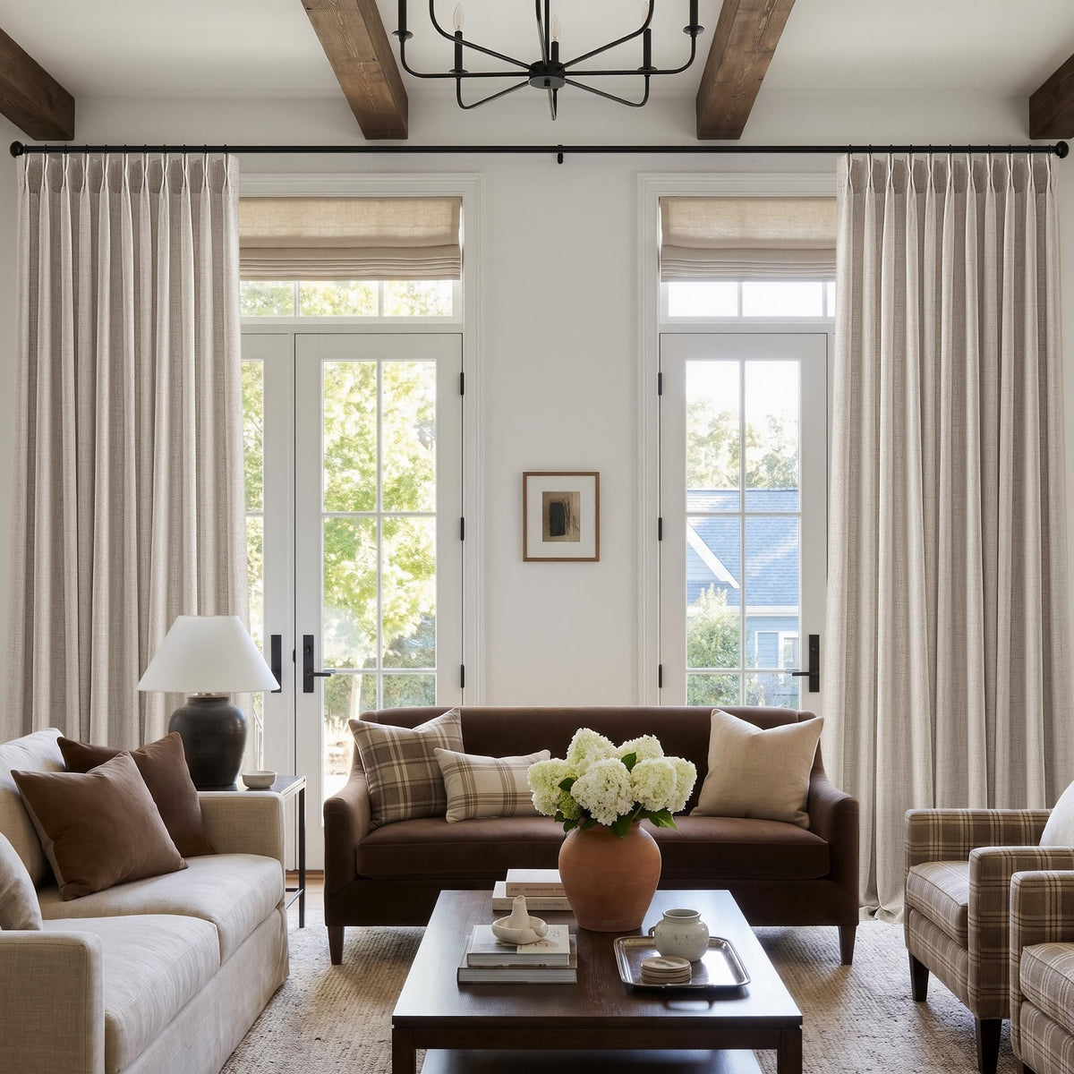 BILEEHOME W72xL108 Inch Extra Wide Curtains for Bedroom High Ceiling Drapes