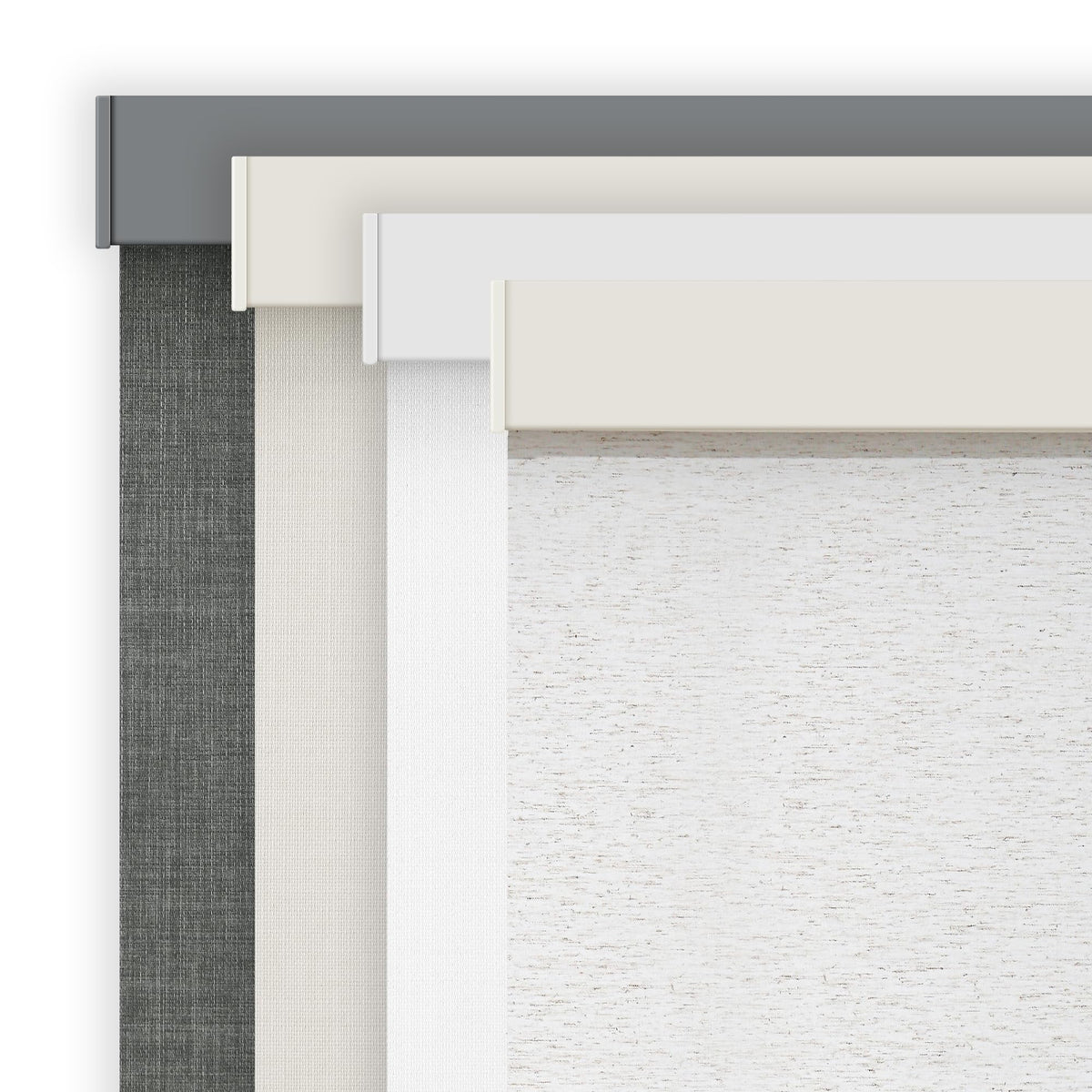 AOSKY Blackout Cordless Roller Shade for Indoor Windows, 23"W x 72"H, Black