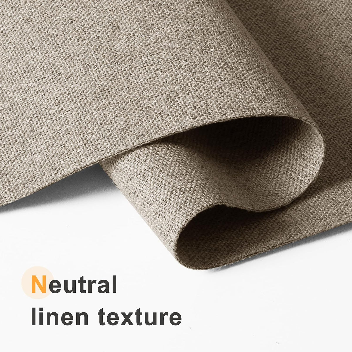 BERISSA Blackout Roman Shades for Indoor Windows Cordless,Pull Down Linen Fabric Roman Blinds,Privacy Window Shades for Door Windows,Bedroom,Office,Easy to Install,Light Brown,46" W x 48" H