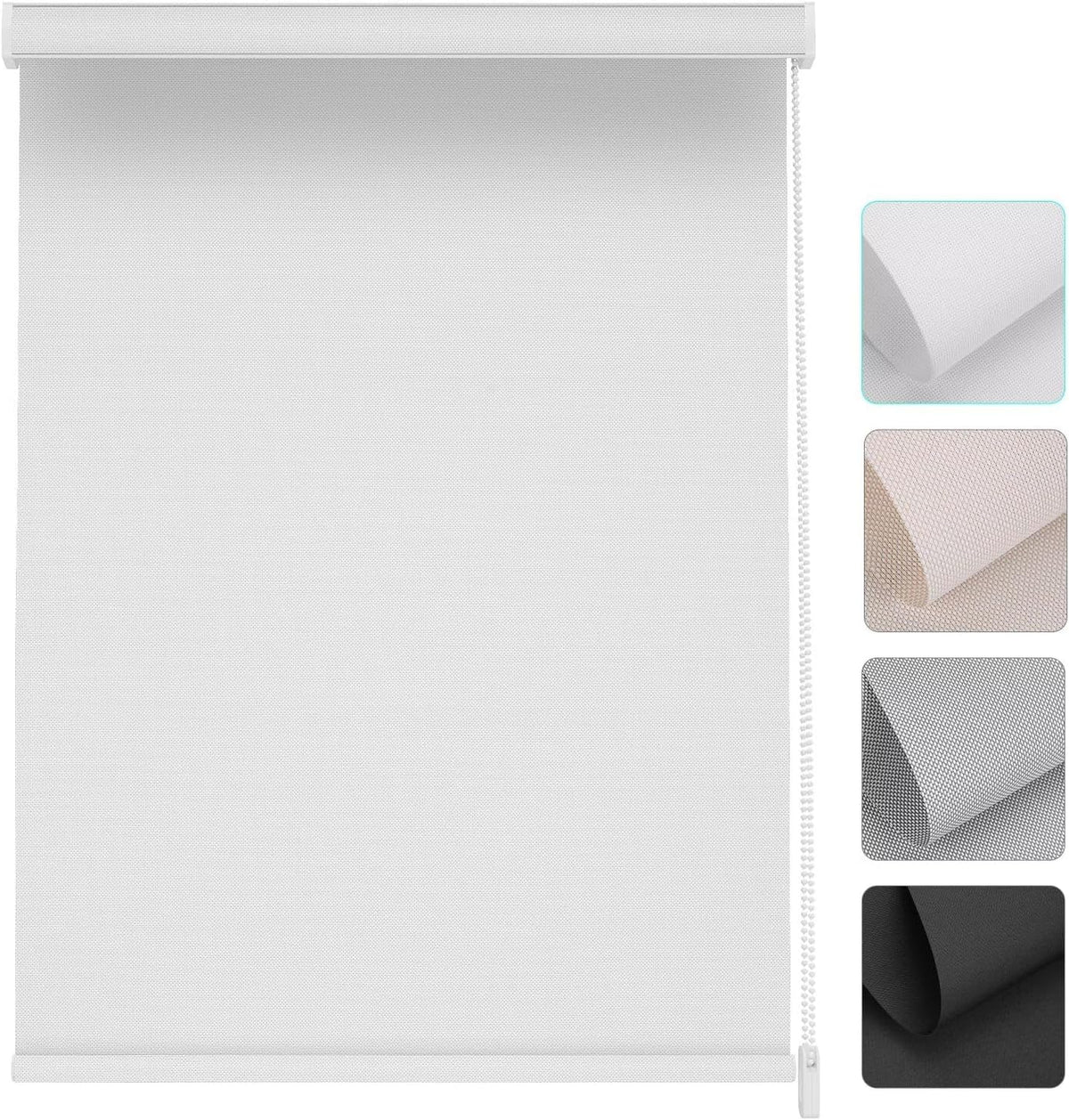 Changshade Custom Corded Solar Roller Shades, Light Filtering Window Blinds for UV, Glare and Heat Control, Custom Size Shades for Office, Living Room, Bedroom and Kitchen