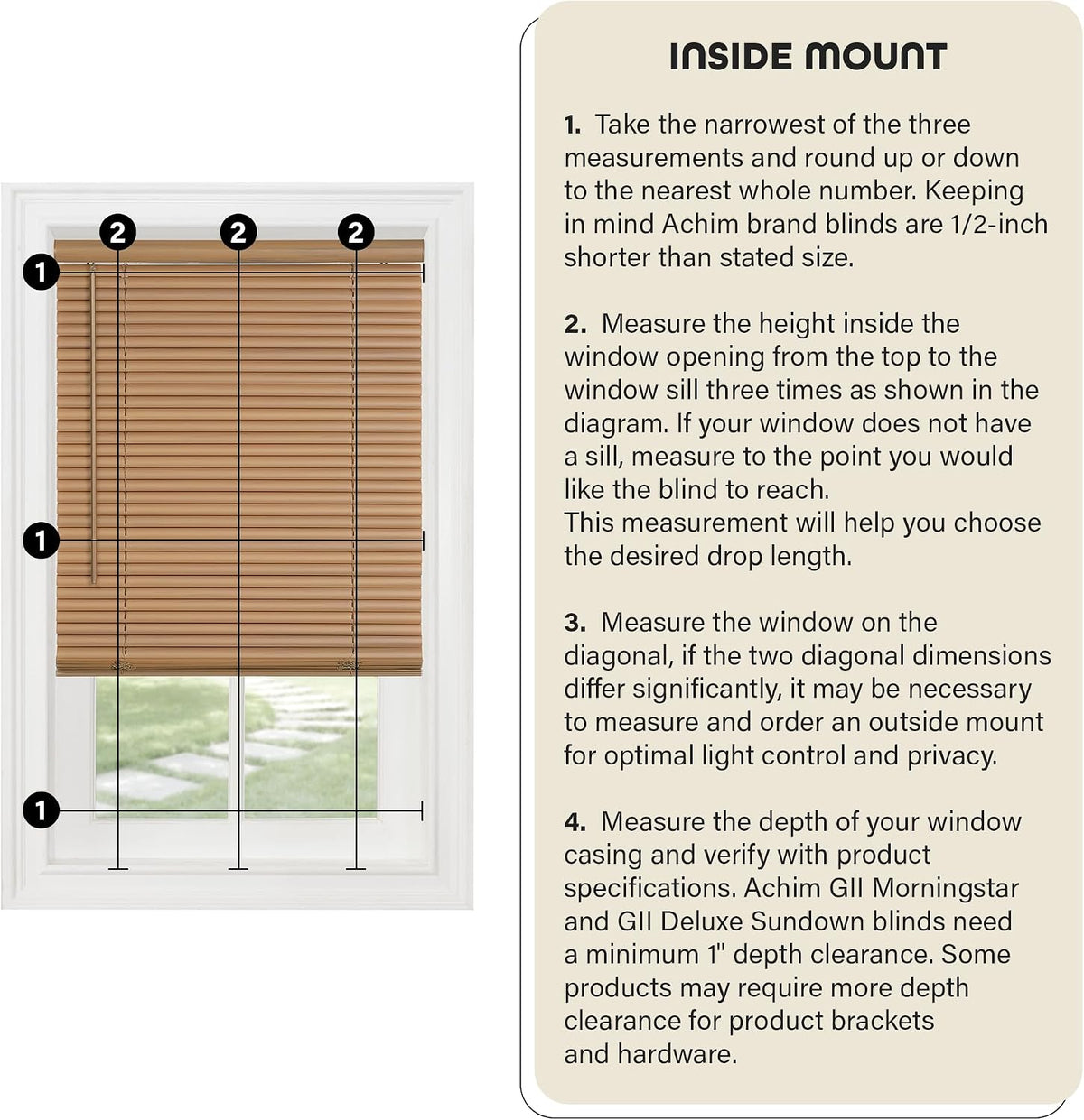 Cordless Light Filtering Mini Blind, 27 x 64 in, Pearl White