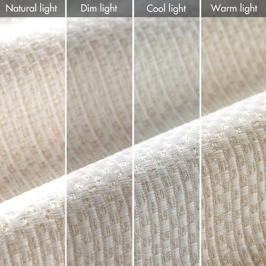 Madison Park Roman Shade, Room Darkening Blind Cordless, 33x64 Sheen Ivory