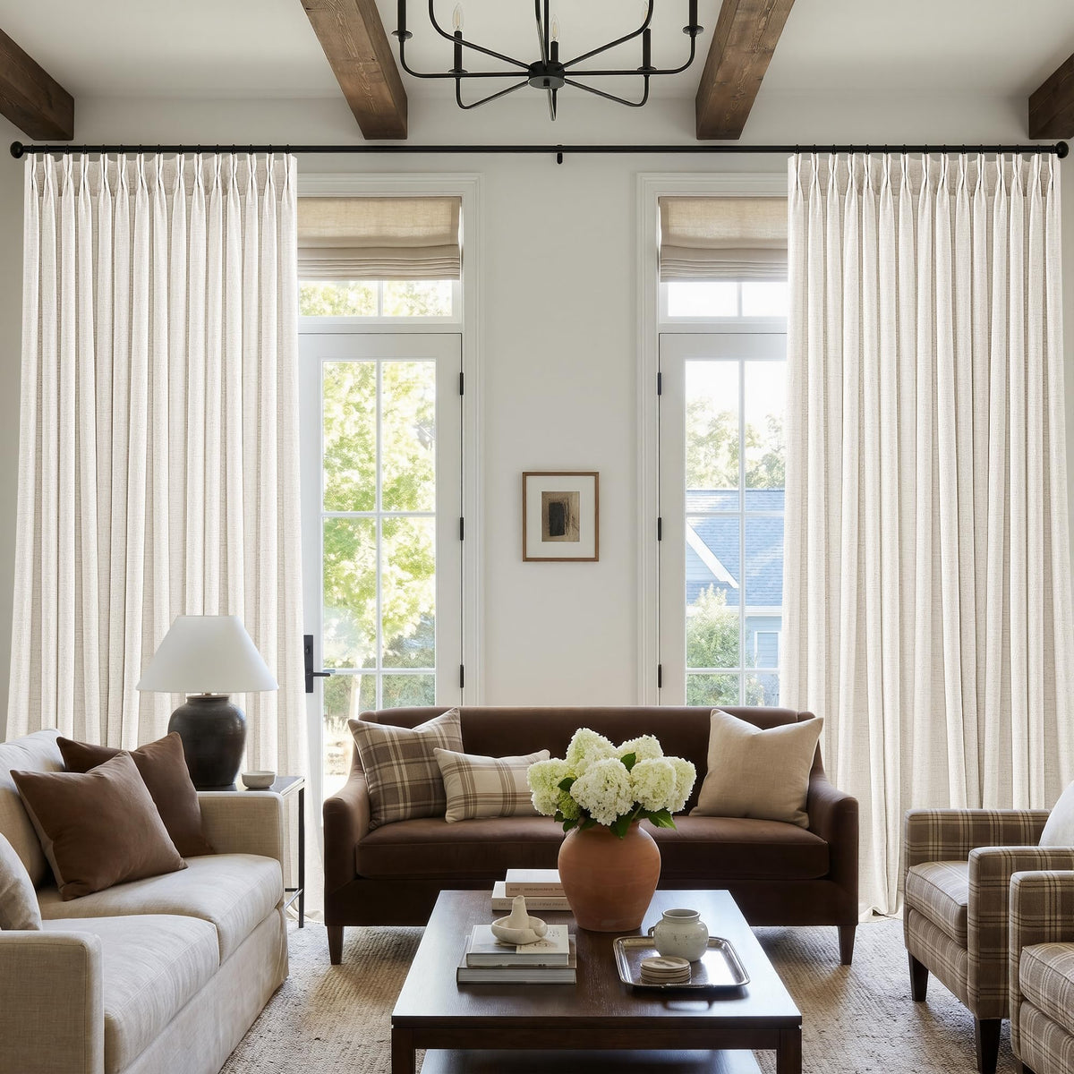 BILEEHOME W72xL108 Inch Extra Wide Curtains for Bedroom High Ceiling Drapes