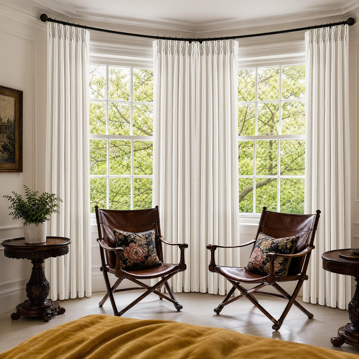 BILEEHOME W72xL108 Inch Extra Wide Curtains for Bedroom High Ceiling Drapes
