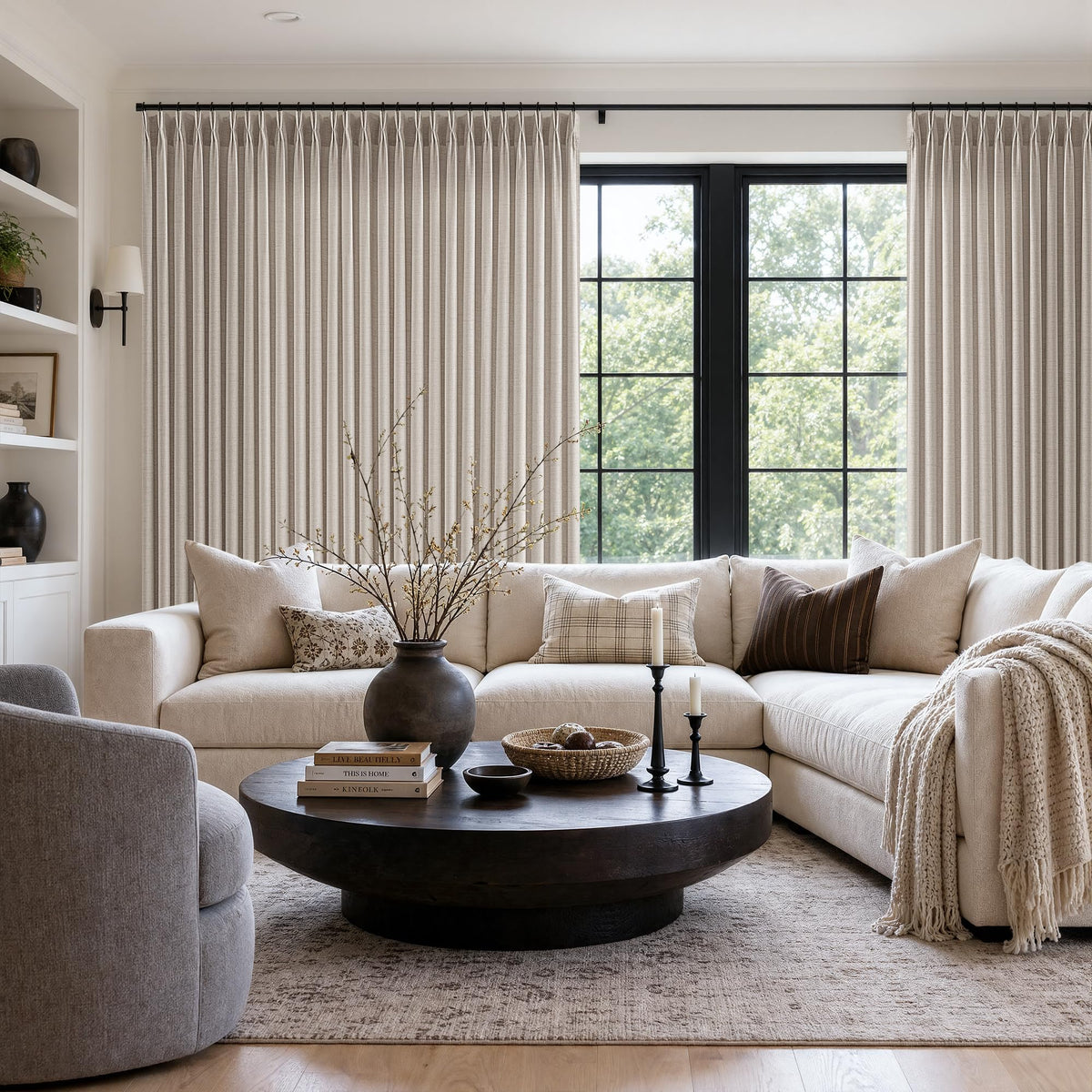 BILEEHOME W72xL108 Inch Extra Wide Curtains for Bedroom High Ceiling Drapes