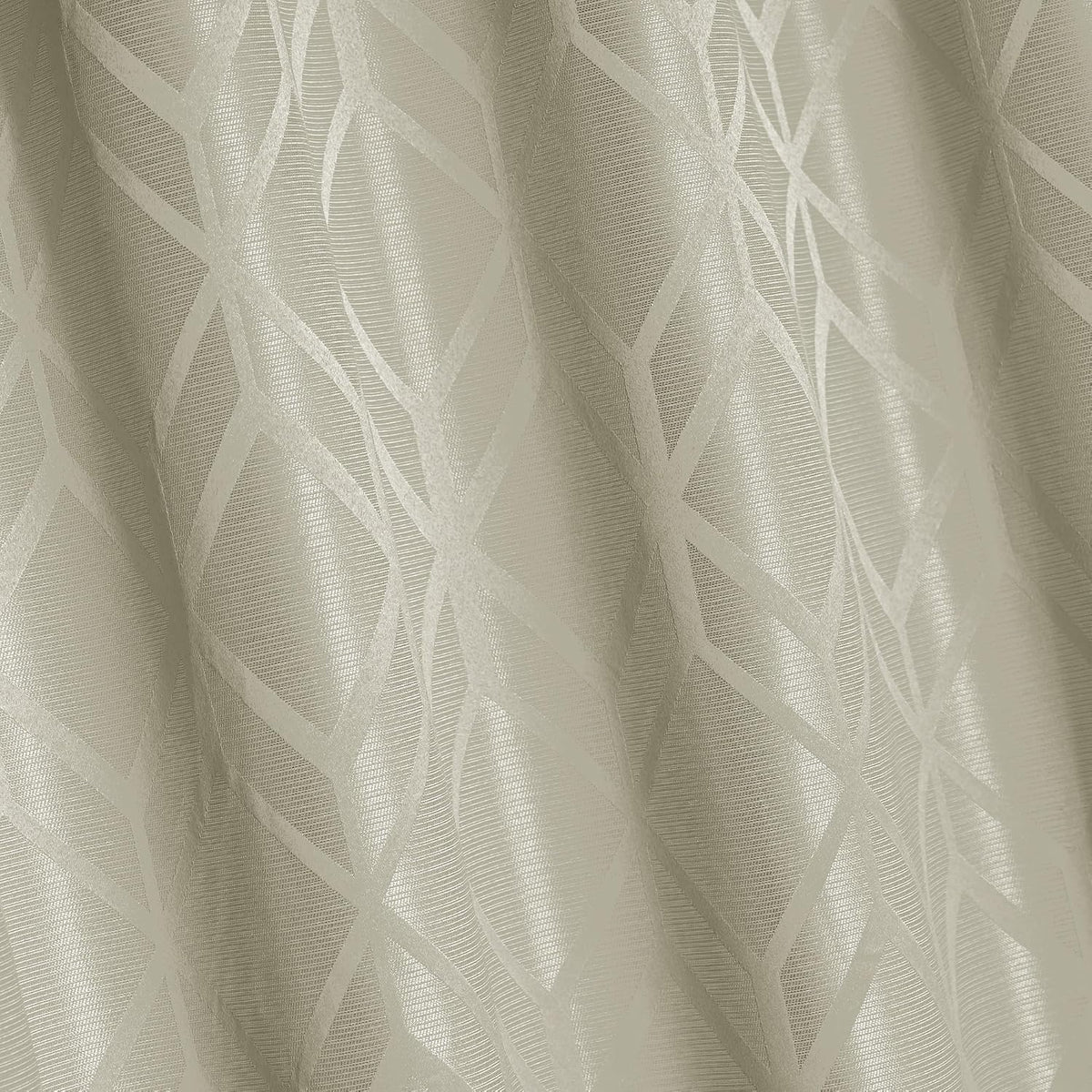 Amazon Basics Jacquard 2-Piece 100% Blackout Curtains, Living Room and Bedroom Drapes, Thermal Insulated Window Treatment, 52"x84", Beige