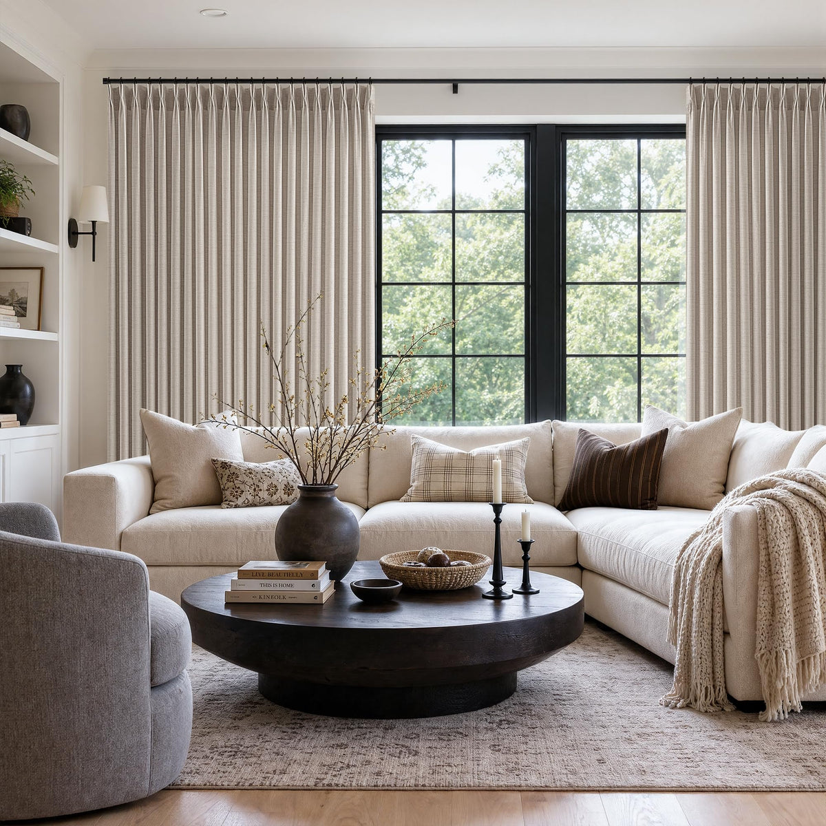 BILEEHOME W72xL108 Inch Extra Wide Curtains for Bedroom High Ceiling Drapes