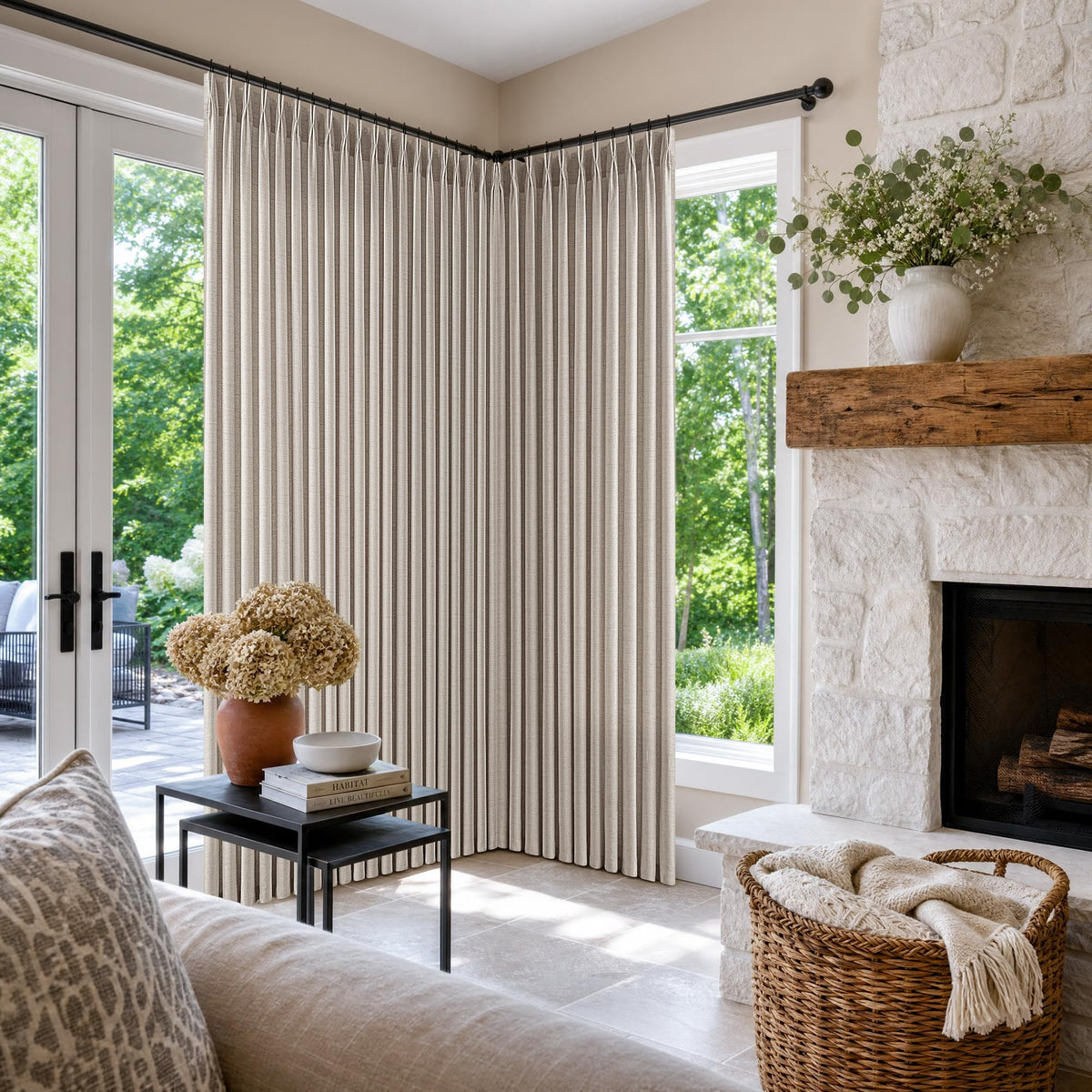 BILEEHOME W72xL108 Inch Extra Wide Curtains for Bedroom High Ceiling Drapes