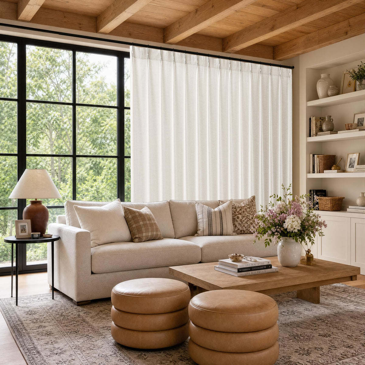 BILEEHOME W72xL108 Inch Extra Wide Curtains for Bedroom High Ceiling Drapes