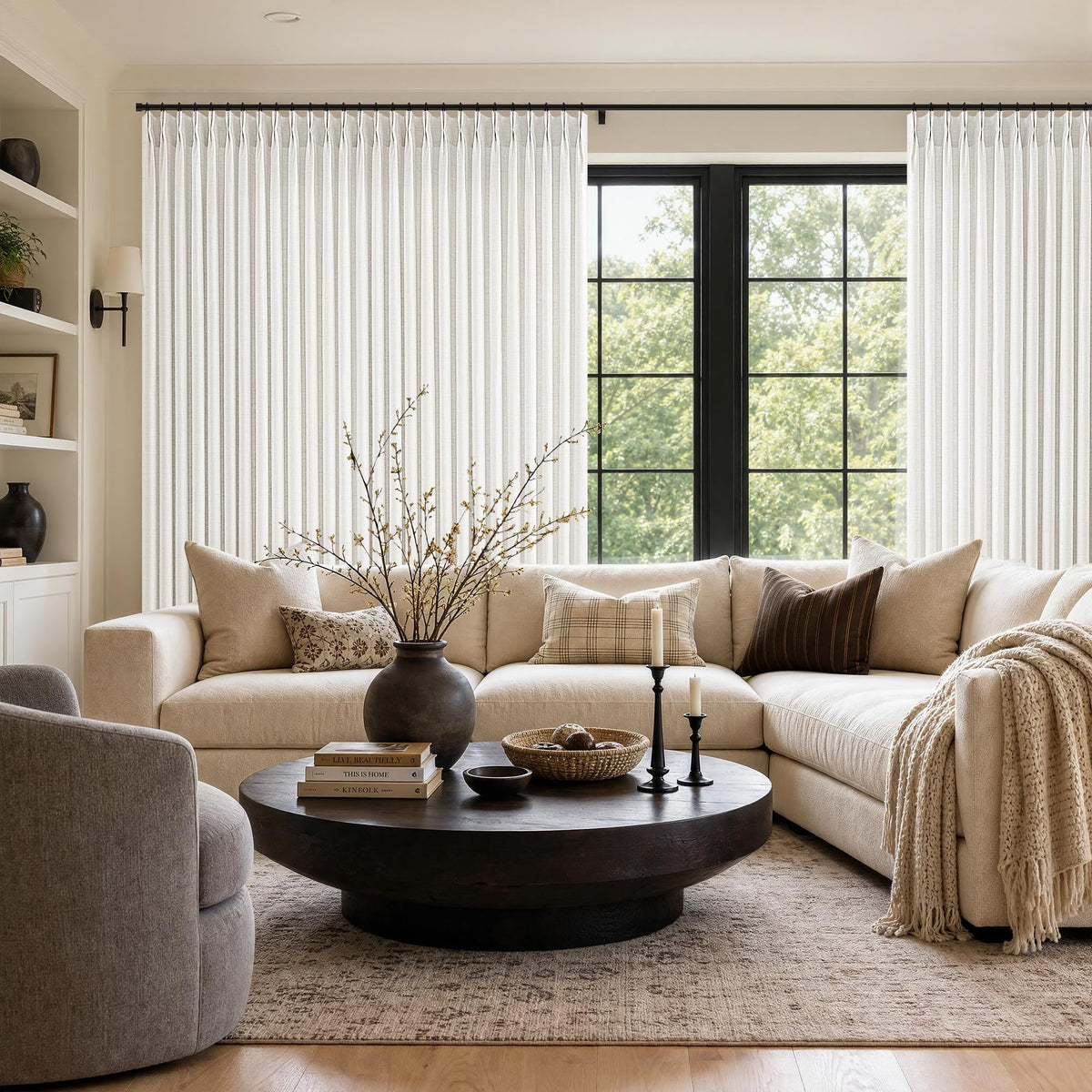 BILEEHOME W72xL108 Inch Extra Wide Curtains for Bedroom High Ceiling Drapes
