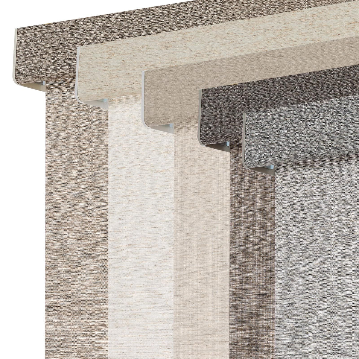 Persilux Light Filtering Roller Shades for Indoor Windows Blinds,Cordless,Linen Fabric,Thermal Insulated Fabric UV Protection Shades for Home,Office,Bedroom,Door,Light Filtering-Cream,16" W X 64" H