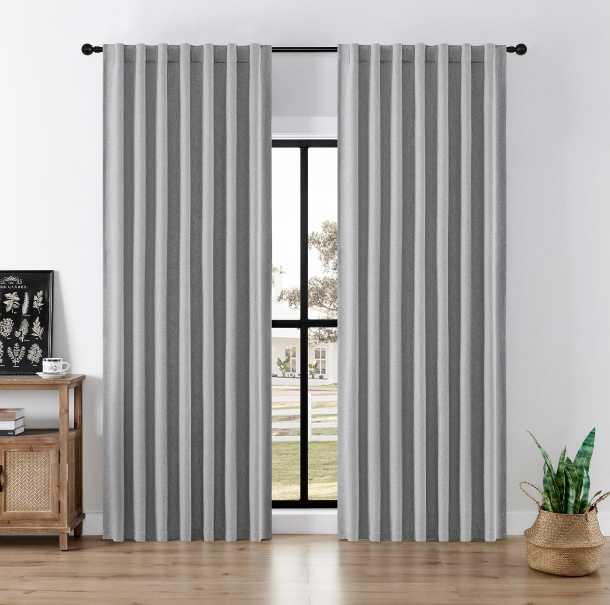 Joydeco Blackout Curtains 96 Inches Long, Thermal Insulated Black Out Curtains 2 Panels Set for Bedroom, Room Darkening Drapes for Living Room Window (W52 x L96 Inch, Navy Blue)