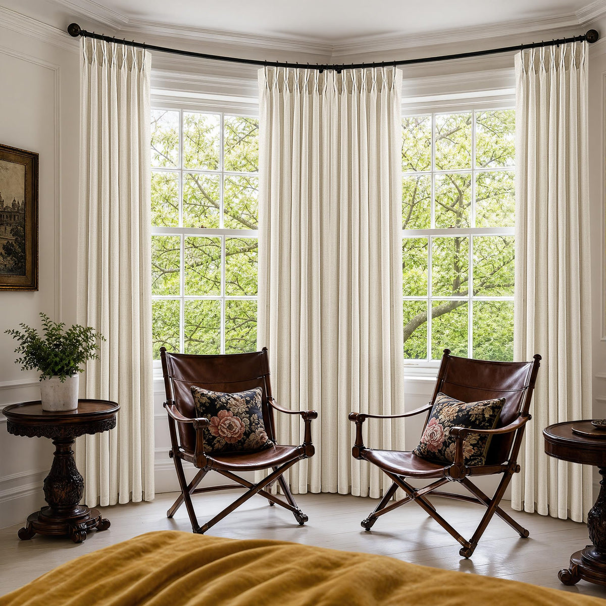 BILEEHOME W72xL108 Inch Extra Wide Curtains for Bedroom High Ceiling Drapes