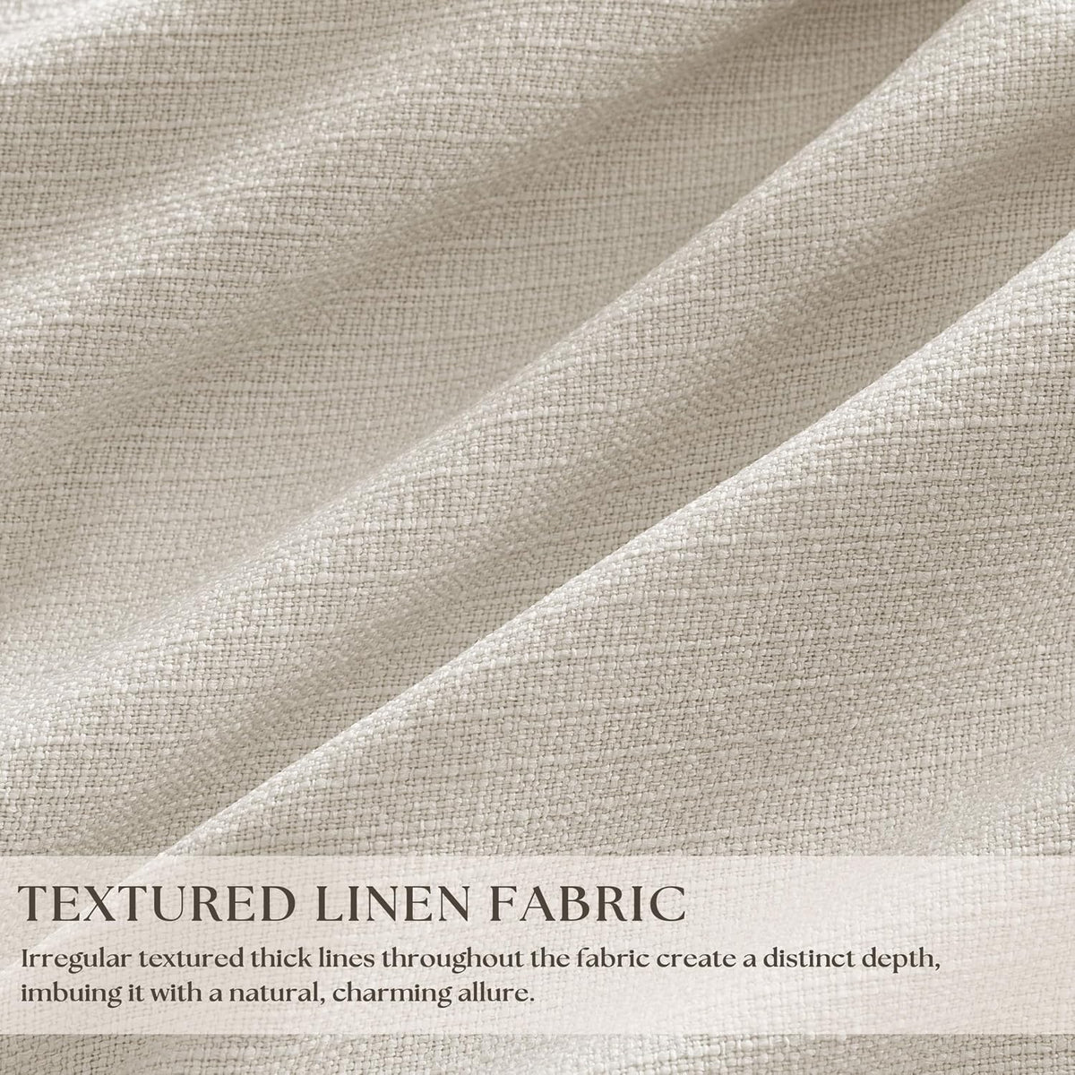 102 Inch Pinch Pleated Blackout Curtains for Bedroom 2 Panels Natural