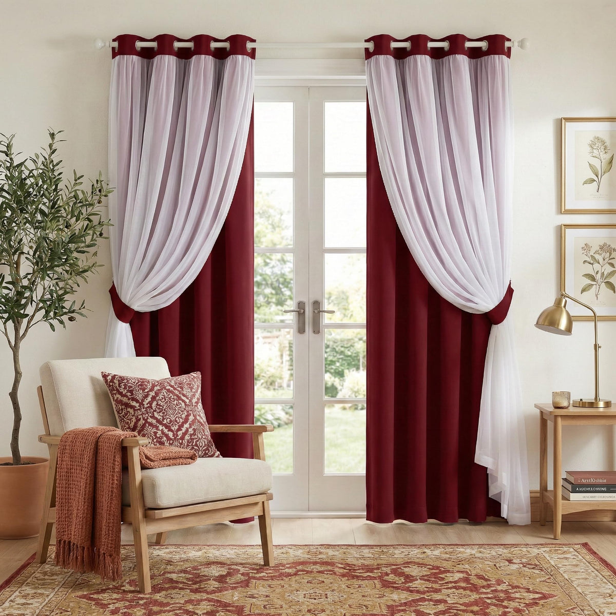 PONY DANCE Black Blackout Curtains for Bedroom, 52 W x 84 L, Set of 2