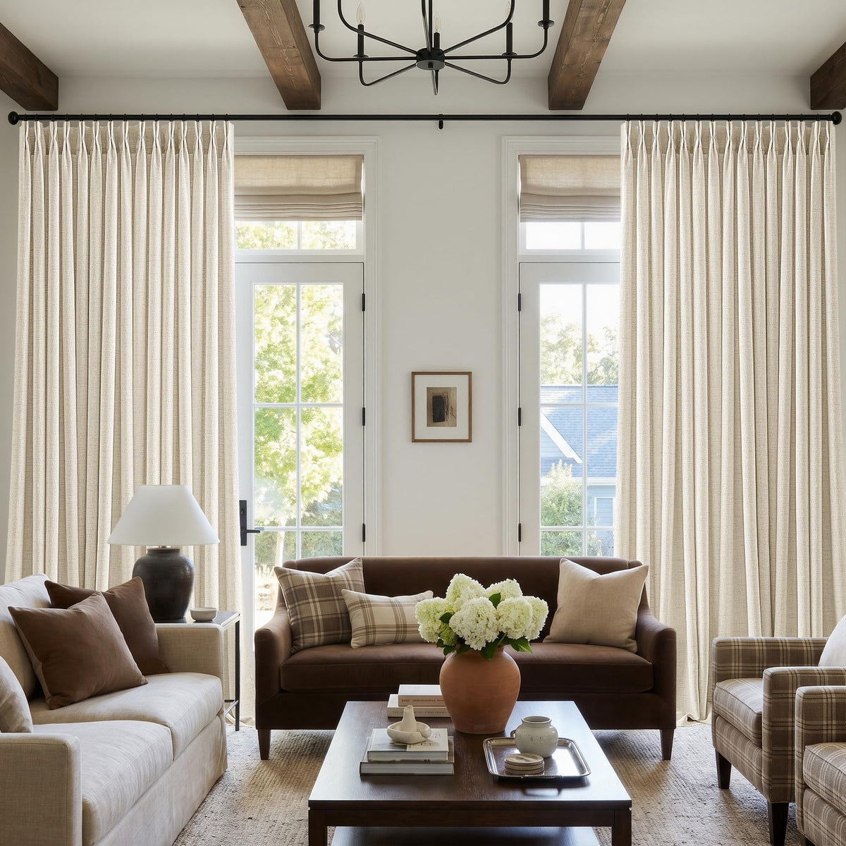 BILEEHOME W72xL108 Inch Extra Wide Curtains for Bedroom High Ceiling Drapes
