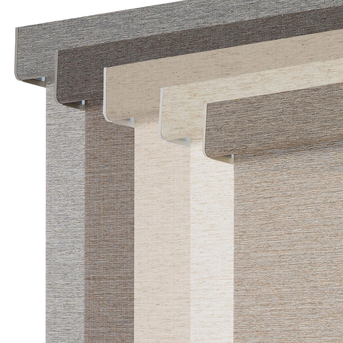 Persilux Light Filtering Roller Shades for Indoor Windows Blinds,Cordless,Linen Fabric,Thermal Insulated Fabric UV Protection Shades for Home,Office,Bedroom,Door,Light Filtering-Cream,16" W X 64" H