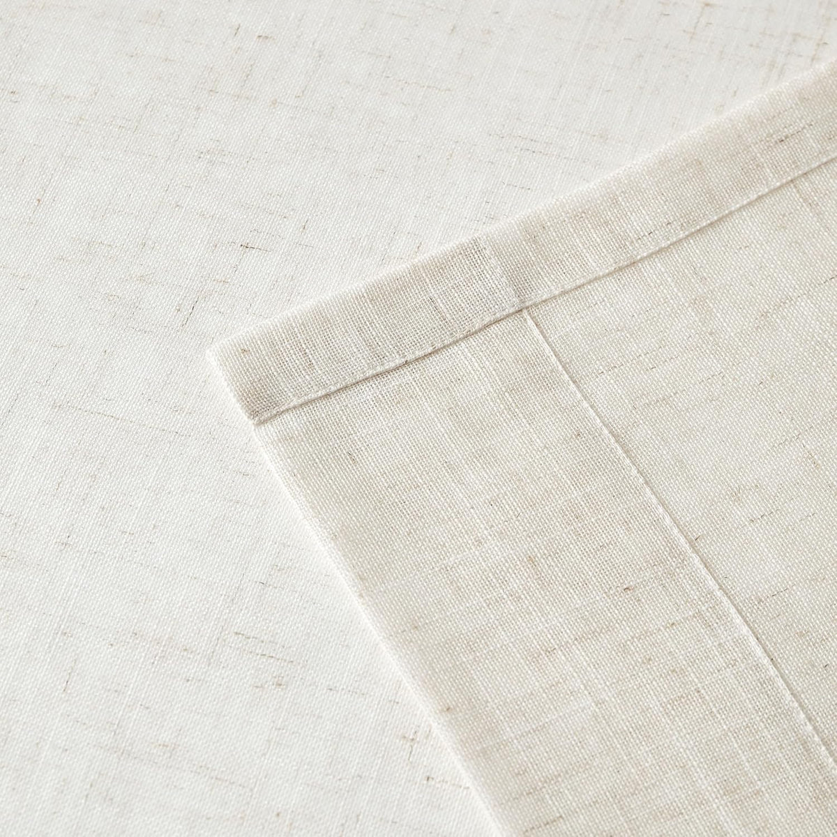 Central Park Tie Top Sheer Curtain Linen Blended, Linen, 50"Wx90"L, 2 Panel