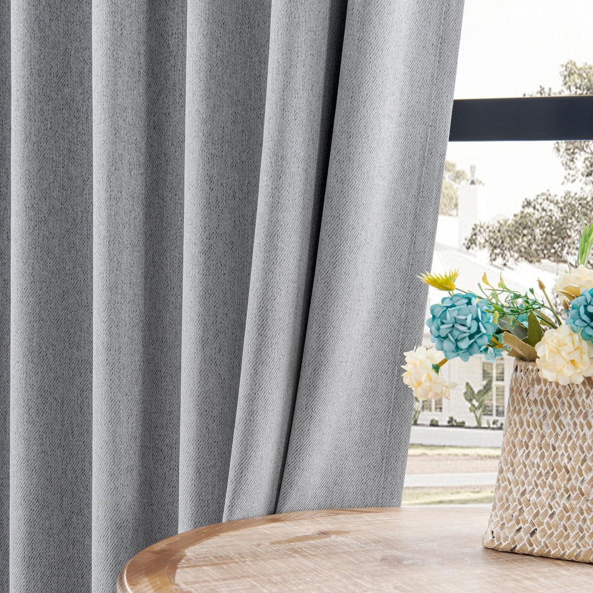 Joydeco Blackout Curtains 96 Inches Long, Thermal Insulated Black Out Curtains 2 Panels Set for Bedroom, Room Darkening Drapes for Living Room Window (W52 x L96 Inch, Navy Blue)